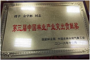 佘學彬榮獲第三屆中國林業產業突出貢獻獎，引領信息技術服務新篇章